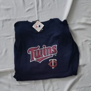 Twins Men Navy Blue Shirt